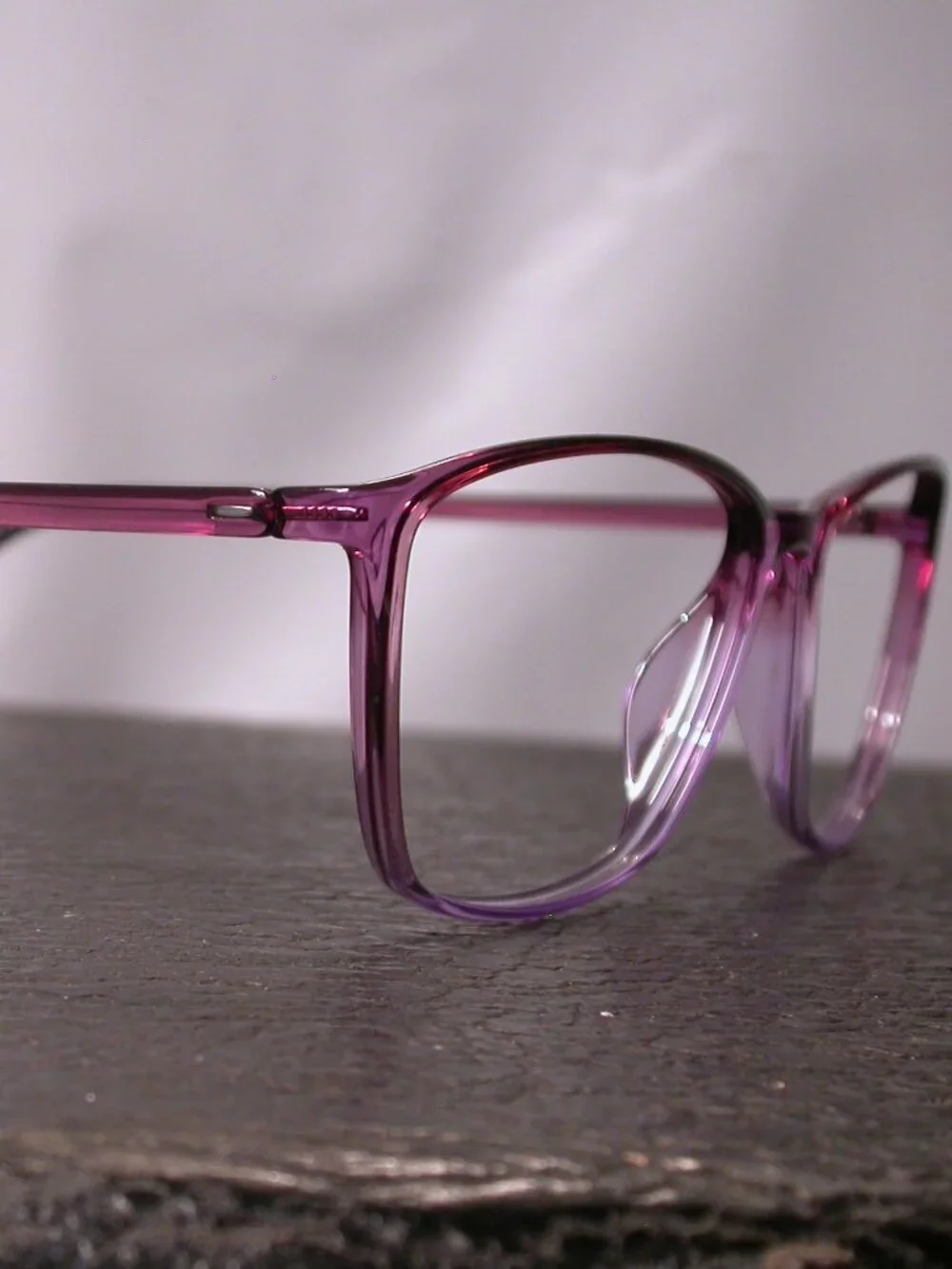 Silhouette Titan Purple Clear and Black Light Weight Eyeglasses Made in Austria